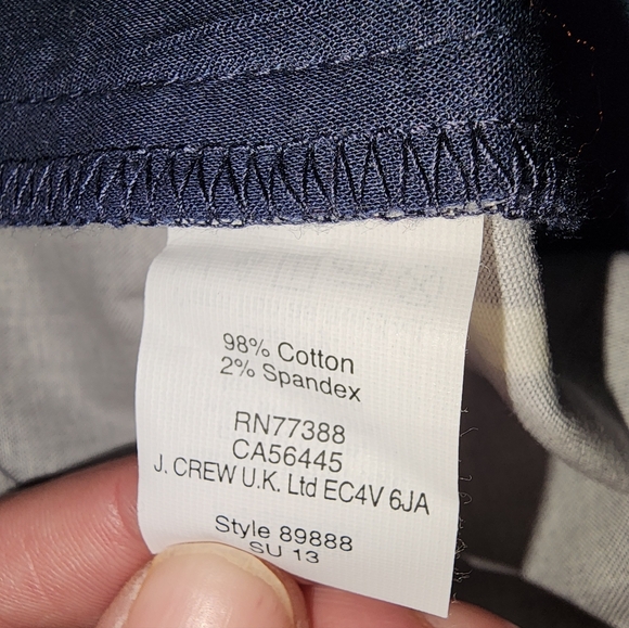 J.Crew Navy Blue And white Nautical Skirt - Picture 8 of 14